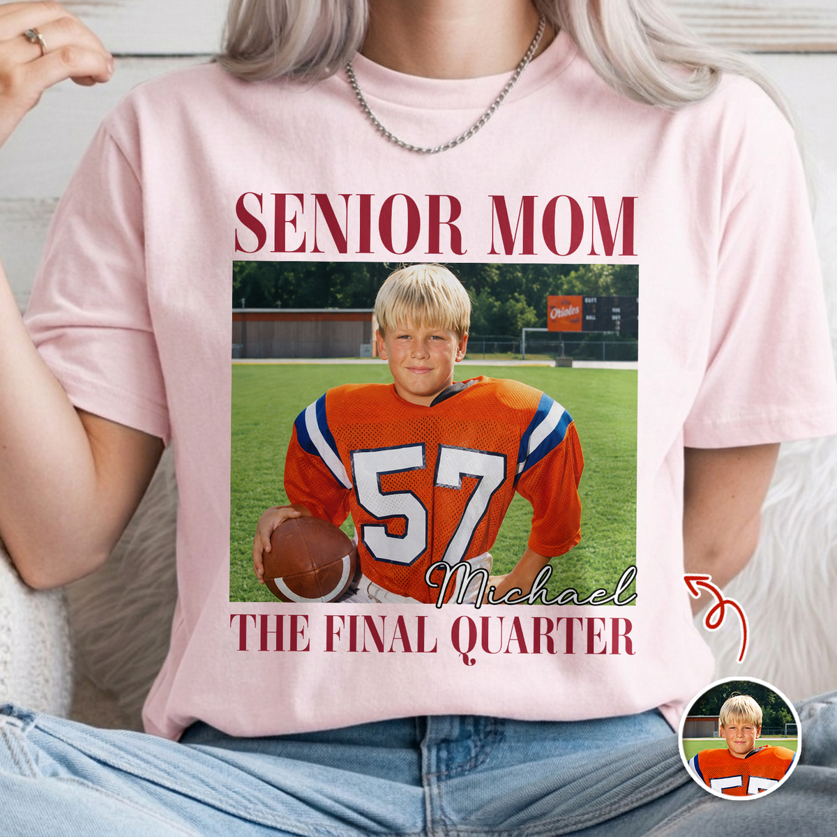 Custom Senior Football Mom Dad Comfort Shirt CH07 180296