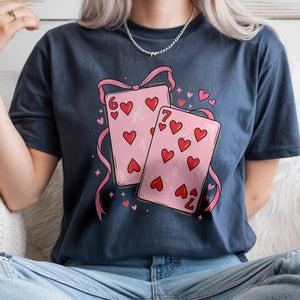 Coquette Funny Playing Cards Valentine 6 7 Six Seven Comfort Shirt LM32 897561