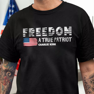 Charlie Kirk A True Patriot Rest In Peace Dark Shirt HO82 65756
