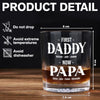 Personalized First Dad Now Grandpa Whiskey Glass Gift For Father's Day TH10 169611