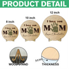 Personalized Dad, Mom Handprint Keepsake Gift 2-Layered Wooden Plaque TH10 898763