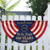 Custom Family Name We The People 250 Years 1776-2026 Non-Pleated Fan Flag TH10 170141