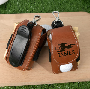 Custom Name Leather Golf Ball Bag Gift For Golfer Lovers CH07 899328