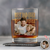 Custom Vintage Photo Best Dad Ever Whiskey Glass - Father’s Day Gift TH10 169843