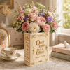 Personalized Vintage Once Upon A Time Wedding Ceramic Book Vase Wedding Gift CH07 180404