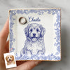 Custom Photo Dog Cat Toile De Jouy Style Jewelry Dish HA75 898320