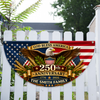God Bless America Custom Family Name USA 250th Anniversary Fan Flag CH07 911850