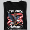 America 250Th Anniversary 1776-2026 Eagle Us Flag Dark Shirt HA75 898830