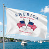 America The Land Of The Free House Flag TH10 170227