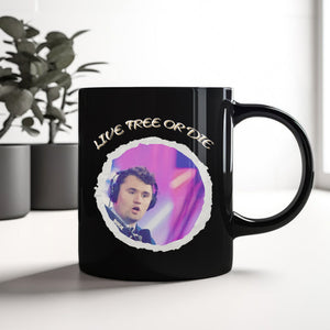 Charlie Kirk - Live Free Or Die Black Mug HO82 65794