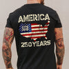 250 Years America Anniversary 250th Independence Day Back Side Dark Shirt HA75 897352