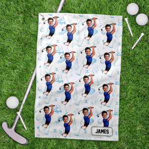 Custom Funny Photo Golf Towel For Golf-Loving LM32 893831
