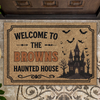 Custom Family Name Haunted House Doormat Halloween Porch Decoration Gift LM32 669577