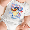 Custom Name Patriotic Duck 4th Of July Baby Onesie - Independence Day Outfit for Baby LM32 669215