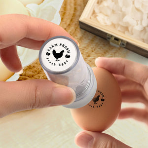 Personalized Hen Silhouette Egg Stamp with Name Gift for Family Farmer Breeder CH07 896560