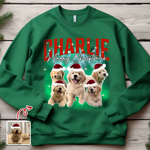 Custom Dog Photo Christmas Sweatshirt TH10 896269