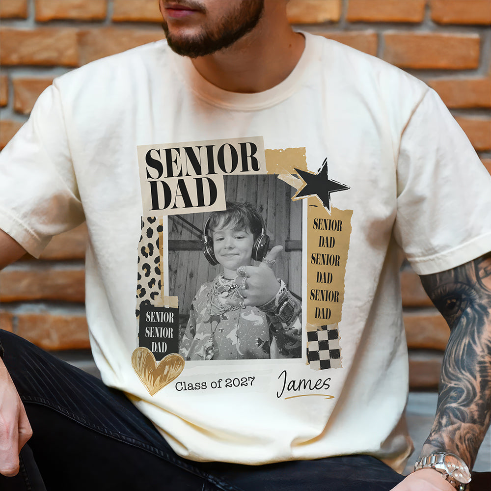 Custom Photo Senior Mom Dad Class Of 2027 Comfort Shirt HO82 903218
