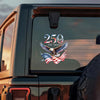 250 Years 1776 - 2026 Patriotic Eagle Car Window Decal Sticker HA75 920162