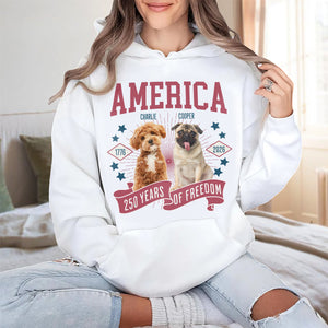 Custom Dog Photo America 250th Anniversary Eagle Bright Shirt LM32 895237