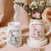 And She Lived Happily Ever After Dog Toile De Jouy Personalized Vase LM32 893843