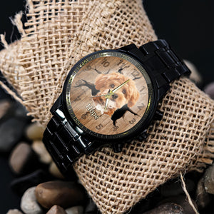 Custom Dog Photo 3D Inflated Men's Watch Gift For Dog Dad HO82 893760