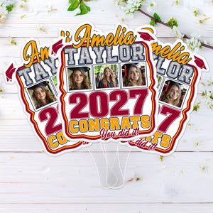 Custom Photo Graduation Favors Senior Night Fans HO82 893570