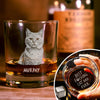 Custom Photo Best F*cking Cat Dad Ever Engraved Whiskey Glass Gift For Cat Lover CH07 895988