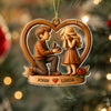Custom Name Couple Marriage She Said Yes Acrylic Ornament, Personalized Wedding Keepsake, Engagement Gift LM32 669797