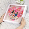 Custom Photo Mother And Daughter Forever Linked Together Personalized Flower Shadow Box Mother's Day Gift CH07 895470