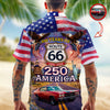 Celebrate 100 Years of Road Route 66 and America 250th Anniversary Custom Car Photo Hawaiian Shirt CH07 910378