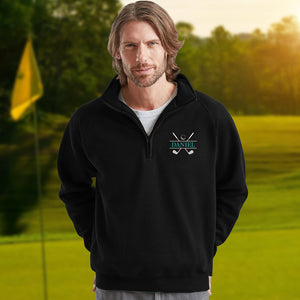 Personalized Ball Golf Embroidered Quarter Zip Sweatshirt, Unique Golf Enthusiast Gift, Golfers and Coaches Gift HO82 900760