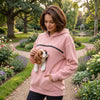 Pet Carrier Hoodie, Oversized Women'S Sweatshirt with Pet Pocket, Hooded Pullover, Synthetic Fiber