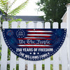 Custom Family Name 250 Years USA Patriotic Heritage 1776 2026 Non-pleated Fan Flag HO82 901316