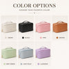 Custom Name Embroidered Leather Makeup Bag Personalized Gift for Wife For Mom - Anniversary gift CH07 180472