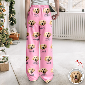 Custom Pet Portrait Pajama Pants – Personalized Dog/Cat/Person Photo & Name Gift TH10 894973