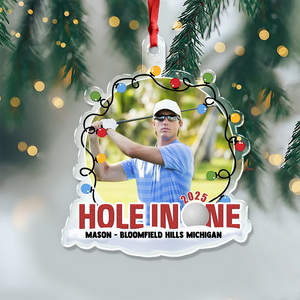 Custom Photo Hole In One - Personalized Acrylic Ornament For Golf Lover CH07 899718