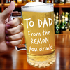 Custom Face Kid - From The Reasons You Drink Print Glass Beer Mug Father's Day Gift HA75 892098