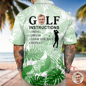 Custom Golf Player Photo & Name Hawaii Shirt Gift for Golf Lovers TH10 898181