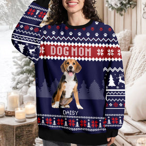 Custom Photo Dog Dad Dog Mom Ugly Sweater HA75 892916