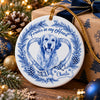 Custom Dog Photo Forever In My Heart Memorial Ceramic Ornament HA75 919188