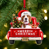 Custom Dog Photo Merry Woofmas Acrylic Ornament - Personalized Christmas Gift for Dog Lovers CH07 180496