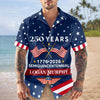 Custom Name USA 250 Years Semiquincentennial 1776-2026 Hawaii Shirt LM32 899543