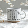 Personalized Name Reel Cool Dad Fishing Pottery Mug, Fishing Lover Gift LM32 669245