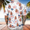 Custom Photo USA 250th Anniversary Floral American Flag Hawaii Shirt HA75 898940