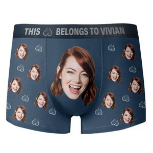 Custom Photo This Ball Belongs To Me Men's Boxer Briefs TH10 898173