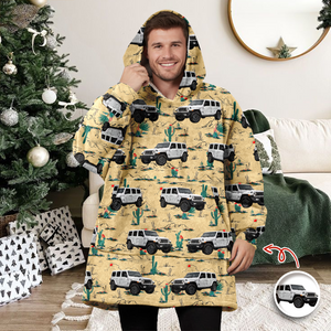 Custom Photo With Accessories Pattern Car Hoodie Blanket HA75 898292