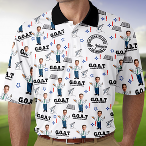 Custom Photo Male Teacher Greatest Of All Teachers Polo Shirt Gift For Teacher HA75 892636