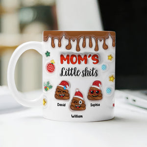 Grandma's Little Shit Personalized 3D Inflated Effect Mug Funny Christmas Gift CH07 896334