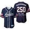 Custom Name US 250 Years of Freedom 1776-2026 America Flag Baseball Jersey TH10 170167