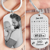 Custom Photo Memory Calendar The Day You Became My Daddy Metal Keychain LM32 893223